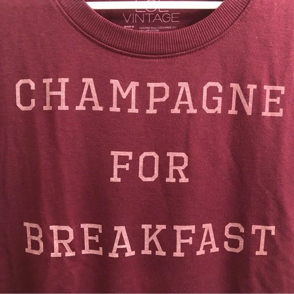 L.O.L. Vintage "Champagne For Breakfast" Sweatshirt - Picture 3 of 9
